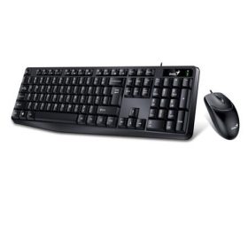   GENIUS Egér- és billentyűzet készlet, vezetékes, USB, HUN,GENIUS "KM-170", fekete