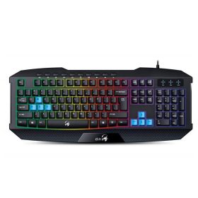   GENIUS Billentyűzet, vezetékes, USB, HUN, gaming, GENIUS "Scorpion K215"