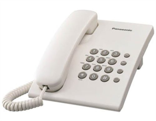 PANASONIC Telefon, vezetékes, PANASONIC "KX-TS500HGW", fehér