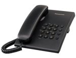   PANASONIC Telefon, vezetékes, PANASONIC "KX-TS500HGB", fekete