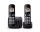 PANASONIC Telefon, vezeték nélküli, telefonpár, PANASONIC "KX-TGC212PDB Duo, fekete