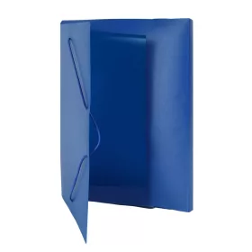   Gumis mappa A4, műanyag gerincvastagított 30mm, Bluering® kék