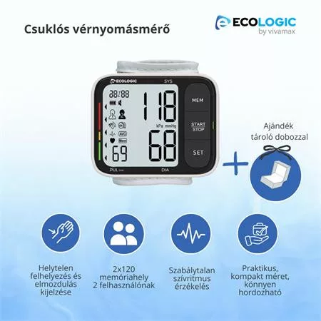 EcoLogic Csuklós vérnyomásmérő