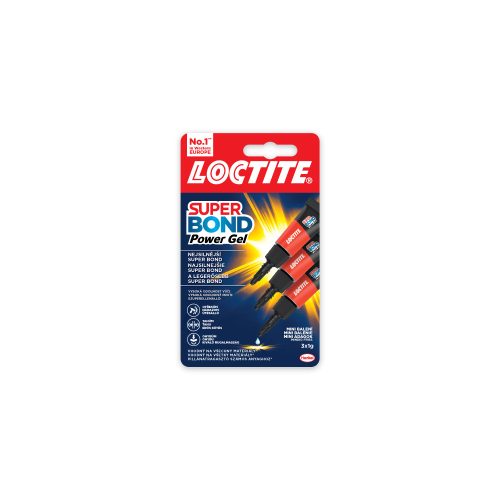 Pillanatragasztó 3x1g Loctite Super Bond Power Gél Mini Trio