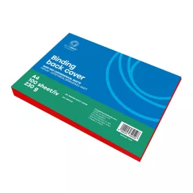   Hátlap, A4, 230 g. bőrhatású 100 db/csomag, Bluering® sötétpiros