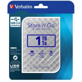   VERBATIM 2,5" HDD (merevlemez), 1TB, USB 3.0, VERBATIM "Store n Go", ezüst