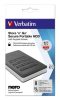 VERBATIM 2,5" HDD (merevlemez), 1TB, USB 3.1, jelszavas titkosítás, VERBATIM "Secure Portable", fekete