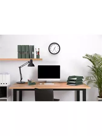 ALBA Iratpapucs, fém, 85 mm, ALBA, zöld