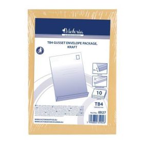   VICTORIA PAPER Redős-talpas tasak csomag, TB4, szilikonos, 40 mm talp, VICTORIA PAPER, barna kraft