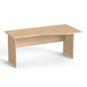  MAYAH Íróasztal, íves, jobbos, laplábbal, 160x80 cm, MAYAH "Freedom SV-23",  tölgy