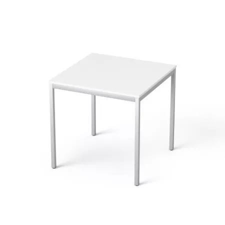 MAYAH Általános asztal fémlábbal, 75x75 cm, MAYAH "Freedom SV-37", fehér