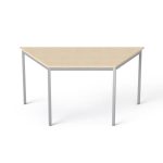   MAYAH Általános asztal fémlábbal, trapéz alakú, 75x150/75 cm, MAYAH "Freedom SV-41", juhar