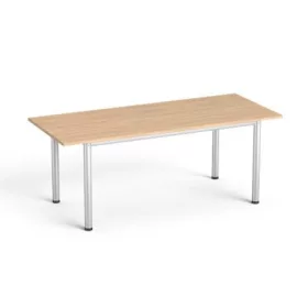   MAYAH Tárgyalóasztal, szürke fémlábbal, 80x190 cm, MAYAH "Freedom SV-42"  tölgy