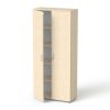 MAYAH Szekrény, 5 rendező magas, kétajtós, polcokkal, MAYAH "Freedom SV-01", juhar