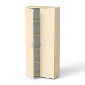   MAYAH Szekrény, 5 rendező magas, kétajtós, polcokkal, MAYAH "Freedom SV-01", juhar