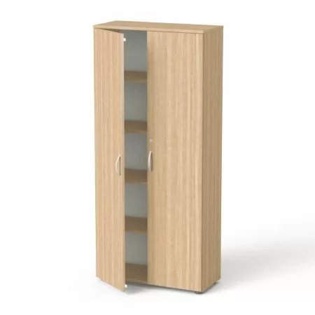 MAYAH Szekrény, 5 rendező magas, kétajtós, polcokkal, MAYAH "Freedom SV-01", kőris