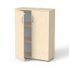 MAYAH Szekrény, 3 rendező magas, kétajtós, polcokkal, MAYAH "Freedom SV-06", juhar