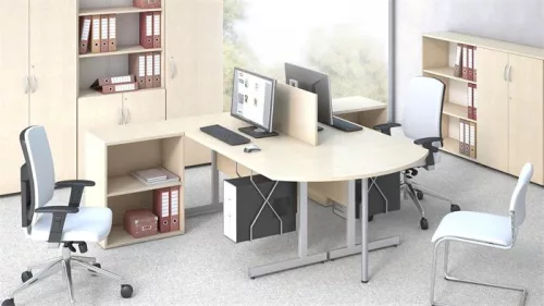 MAYAH Szekrény, 2 rendező magas, nyitott, polcokkal, MAYAH "Freedom SV-11", juhar