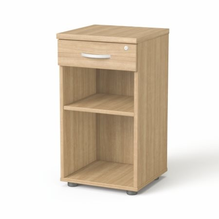 MAYAH Szekrény, asztalmagas, fiókos, nyitott polcos, MAYAH "Freedom SV-14", kőris