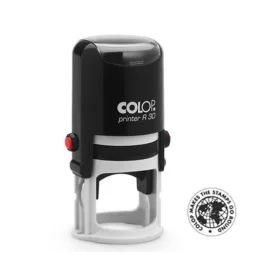   COLOP Bélyegző, kör, COLOP " Printer R 30", fekete cserepárnával