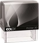   COLOP Bélyegző, COLOP "Printer IQ 30" fekete ház - fekete párnával