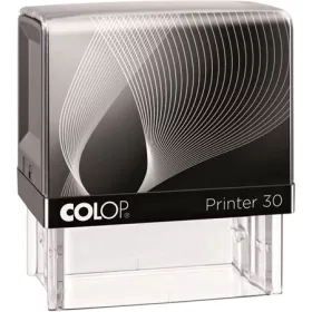   COLOP Bélyegző, COLOP "Printer IQ 30" fekete ház - fekete párnával