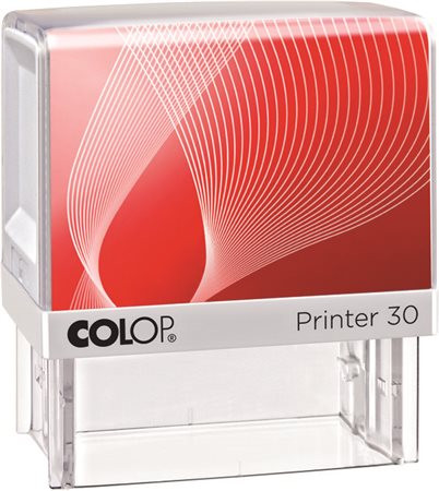 COLOP Bélyegző,  COLOP "Printer IQ 30" fehér ház - fekete párnával