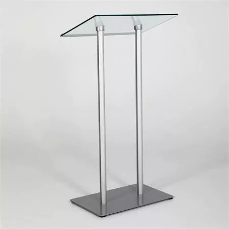 . Előadói pulpitus, üveg fedlap, 111 cm