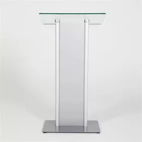 . Előadói pulpitus, üveg fedlap, előlappal, 111 cm