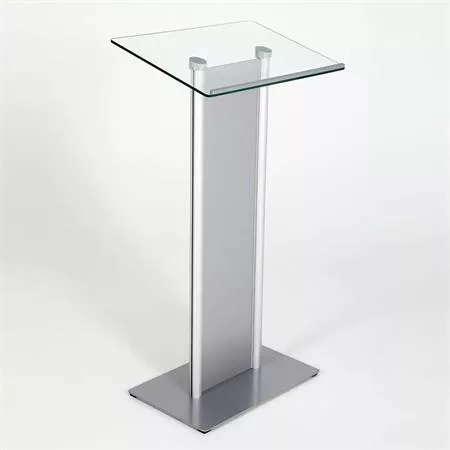 . Előadói pulpitus, üveg fedlap, előlappal, 111 cm