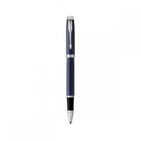   PARKER Rollertoll, 0,5 mm, ezüst színű klip, kék tolltest, PARKER "IM Royal", kék
