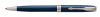 PARKER Golyóstoll, 1 mm, rotációs, kék tolltest, ezüst klip, PARKER "Royal Sonnet", kék
