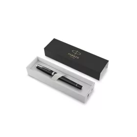   PARKER Töltőtoll, ezüst színű klip, matt fekete színű tolltest, PARKER "Royal Urban Twist"