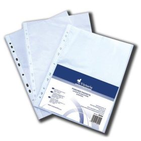   VICTORIA OFFICE Genotherm, lefűzhető, A4, 50 mikron, víztiszta, VICTORIA OFFICE