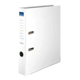   VICTORIA OFFICE Iratrendező, 50 mm, A4, PP/karton, élvédő sínnel, VICTORIA OFFICE, "Basic", fehér