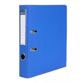   VICTORIA OFFICE Iratrendező, 50 mm, A4, PP/karton, élvédő sínnel, VICTORIA OFFICE, "Basic", királykék