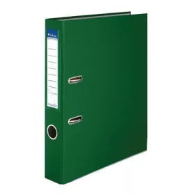   VICTORIA OFFICE Iratrendező, 50 mm, A4, PP/karton, élvédő sínnel, VICTORIA OFFICE, "Basic", zöld