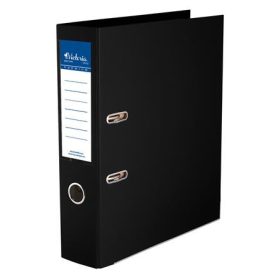   VICTORIA OFFICE Iratrendező, 75 mm, A4, PP/PP, élvédő sínnel, VICTORIA OFFICE, "Premium", fekete