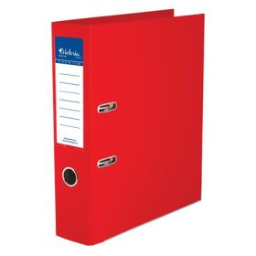   VICTORIA OFFICE Iratrendező, 75 mm, A4, PP/PP, élvédő sínnel, VICTORIA OFFICE, "Premium", piros