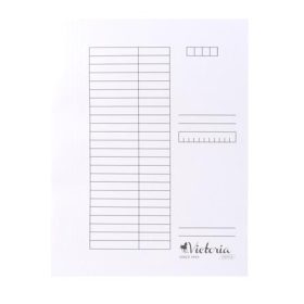   VICTORIA OFFICE Gyorsfűző, karton, A4, VICTORIA OFFICE, fehér