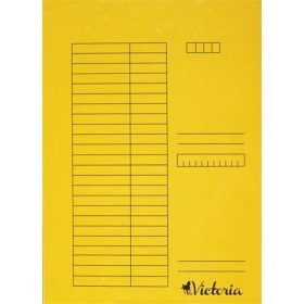   VICTORIA OFFICE Gyorsfűző, karton, A4, VICTORIA OFFICE, sárga