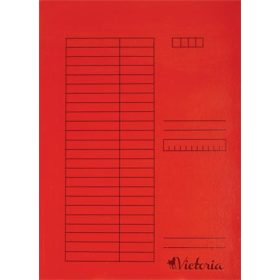   VICTORIA OFFICE Gyorsfűző, karton, A4, VICTORIA OFFICE, piros