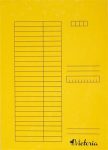 VICTORIA Pólyás dosszié, karton, A4, VICTORIA, sárga