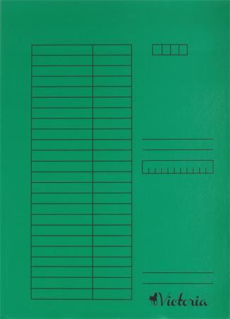 VICTORIA OFFICE Pólyás dosszié, karton, A4, VICTORIA OFFICE, zöld