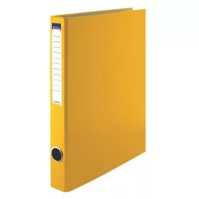   VICTORIA OFFICE Gyűrűs könyv, 2 gyűrű, 35 mm, A4, PP/karton, VICTORIA OFFICE, sárga