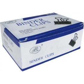 Bindercsipesz OfficeArt 41 mm fekete 12 db/doboz