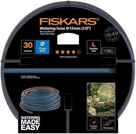 FISKARS Locsolótömlő, 13 mm (1/2"), 30 m, FISKARS "Comfort Q4"