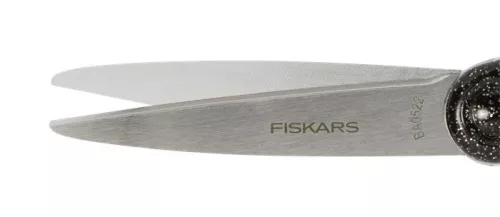 FISKARS Olló, iskolai, 18 cm, FISKARS, csillámos fekete