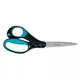   FISKARS Olló, ifjúsági, 20 cm, balkezes, FISKARS, foltos pávakék
