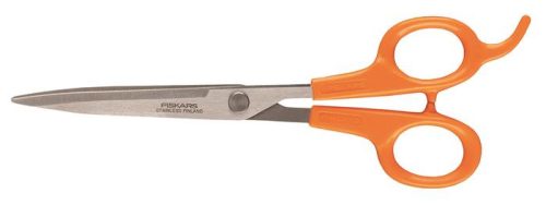 FISKARS Hajvágó olló, 17 cm, FISKARS "Classic", narancssárga